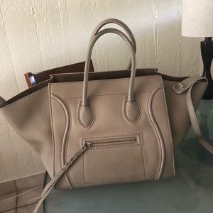 Céline Medium Phantom Luggage Bag Taupe